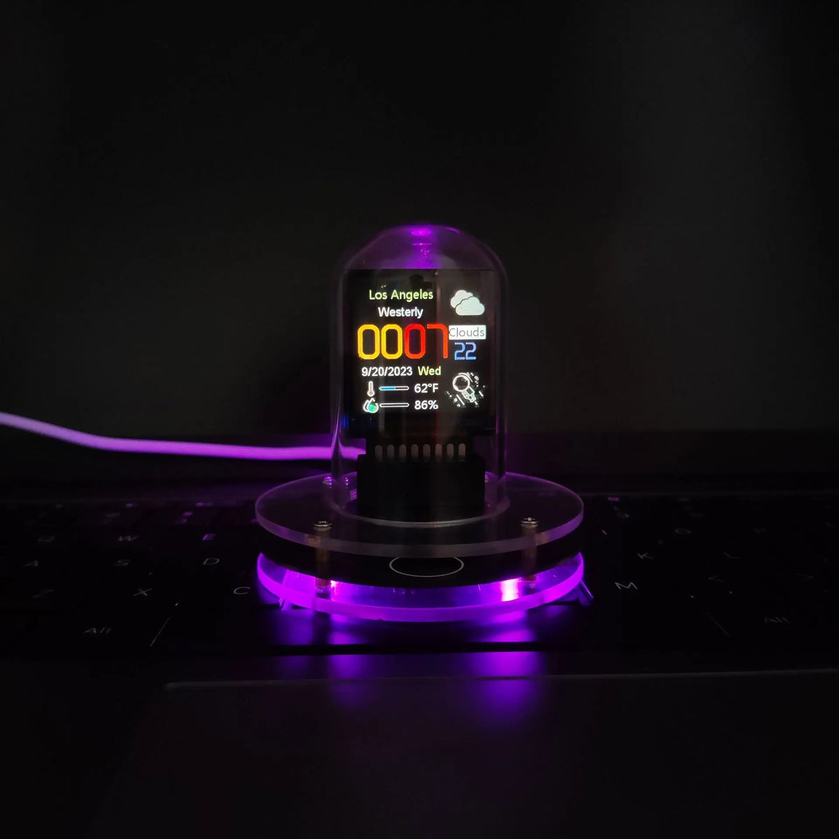 Black & White Meteorological RGB Desktop Ornament